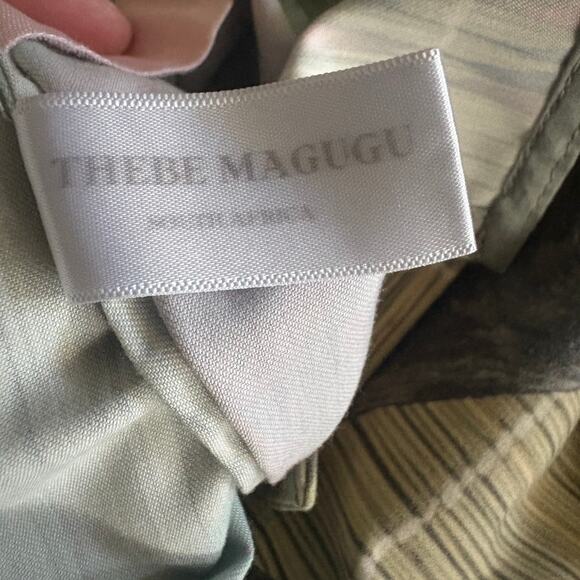 THEBE MAGUGU Sangoma Bone Printed Shirtdress Size Large - Picture 13 of 15